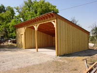 rough sawn shed/garage