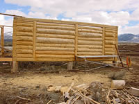 post and beam log home