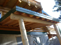 Log porch