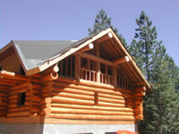 full scribe log home